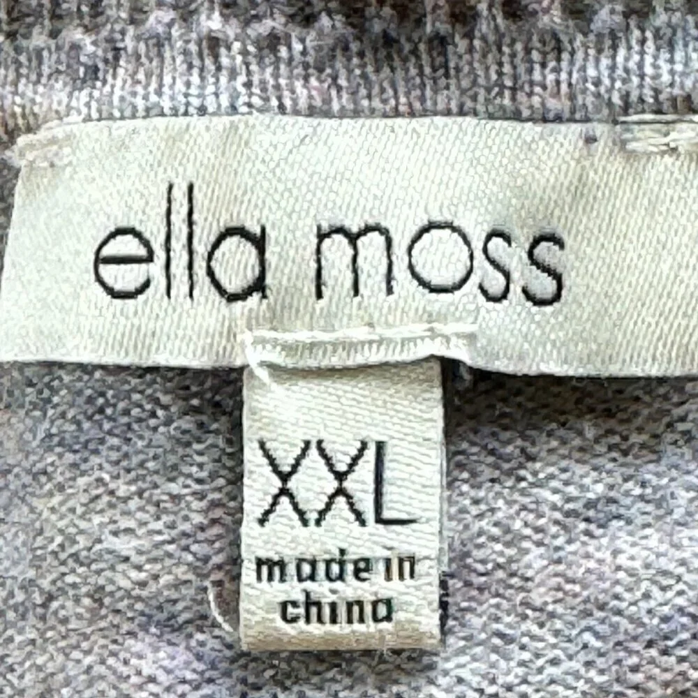 Ella Moss Women's Puff Sleeve Lightweight Gray Sweater Juniors Size XXL  * - Picture 6 of 9